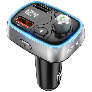 Máy Phát FM, Nghe Nhạc BOROFONE Kèm Cóc Sạc Nhanh Xe Hơi BC32 2 Cổng USB Hỗ Trợ Thẻ nhớ