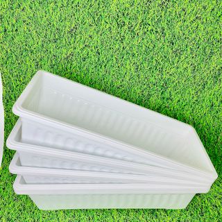 Chậu trồng rau sạch chữ nhật ban công sân vườn