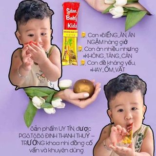 Sâm Baby Kids - siro ăn ngon, tăng sức đề kháng, trị biếng ăn