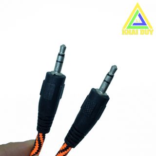 Cáp Jack 3.5 ly Dây Dù Đầu Nhựa Kết Nối Loa Và Smartphone