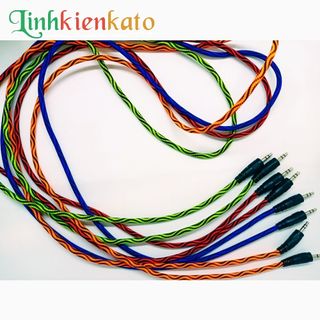 Cáp Jack 3.5 ly Dây Dù Đầu Nhựa Kết Nối Loa Và Smartphone