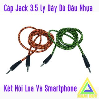 Cáp Jack 3.5 ly Dây Dù Đầu Nhựa Kết Nối Loa Và Smartphone giá sỉ