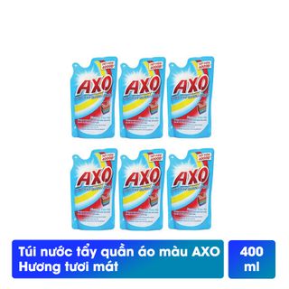 Nước Tẩy Quần Áo Màu Axo Hương Tươi Mát gói 400ml giá sỉ