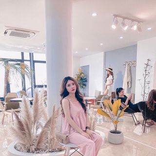 [ SỈ ] Sét Bộ Voan Áo Hai Dây Thắt Nơ Sau Quần Dài Bó Chân Thời Trang