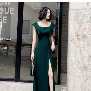 ĐẦM MAXI XANH CÁNH TIÊN - DT1467 - xưởng may đô thành