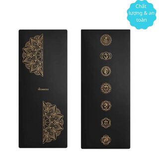 Thảm Tập Yoga Cao Su Non Cao Cấp Nicegood, Hoa Văn Mạ Vàng, Không Phai Màu giá sỉ