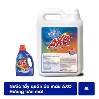 Nước Tẩy Quần Áo Màu AXO Hương Tươi Mát can 5L giá sỉ