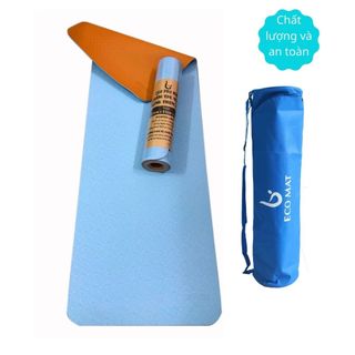 THẢM TẬP YOGA ECO PRO MAT, HAI LỚP, HOA VĂN ĐỘC LẠ, CHỐNG TRƠN , THẤM HÚT TÔT DỄ DÀNG VỆ SINH giá sỉ