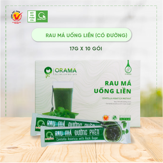 Hộp Rau Má Uống Liền Có Đường ORAMA (15g x 10 gói)