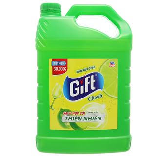 Nước Rửa Chén GIFT Hương Chanh Tươi can 3L8