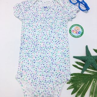 Bộ áo liền quần ngắn tay bé gái họa tiết siêu đáng yêu BS024