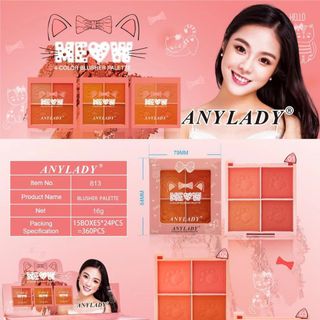 Phấn má hồng 4ô AndyLady Meow no.813