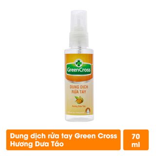 Dung dịch rửa tay Green Cross Hương Dưa Táo chai xịt 70ml