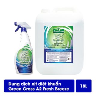 Dung dịch xịt diệt khuẩn Green Cross A2 Hương Tươi Mát can 18L giá sỉ