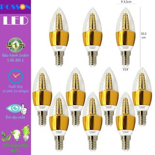Sỉ 100 Bóng đèn Led nến 5w quả nhót đuôi E14 Posson LCP-5E14x