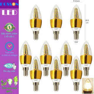 Sỉ 100 Bóng đèn Led nến 5w quả nhót đuôi E14 Posson LCP-5E14x