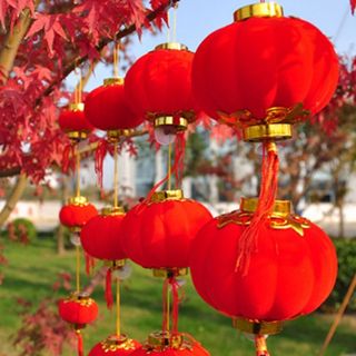 Lồng đèn đỏ trang trí đường kính 5cm
