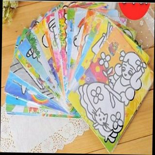 Tranh cát 15x21cm kèm 6 màu đủ mẫu tranh cát