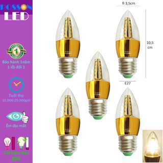 Sỉ 100 Bóng đèn Led nến 5w quả nhót đuôi E27 Posson LCP-5E27x