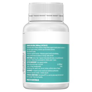 Thực phẩm bảo vệ sức khỏe Healthy Care Ginkgo Biloba 2000mg