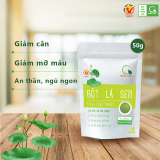 Bột Lá Sen Quảng Thanh 50g - Giúp ngủ ngon, giảm mỡ máu