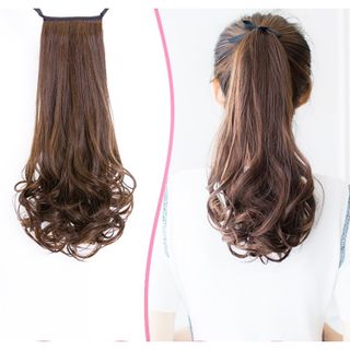 Tóc cột tóc đuôi xoăn