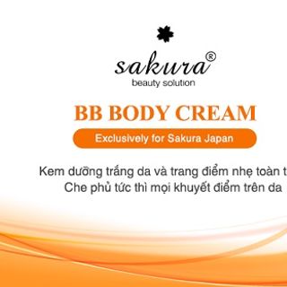 Kem Dưỡng Trắng Da Và Trang Điểm Toàn Thân Sakura BB Body Cream giá sỉ