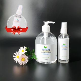 Combo xịt rửa tay khô diệt khuẩn 100ml và 500ml Tặng 01 chai nước rửa tay khô 30ml - Joton Hand Sanitizer giá sỉ