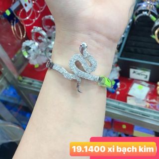 Vòng tay xi bạch kim 18k 1 giá sỉ