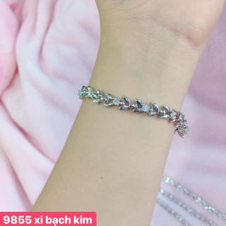 Lắc tay xi bạch kim 2 giá sỉ