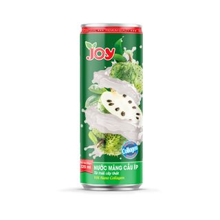 Thùng 24 lon Nước Mãng Cầu Xiêm Ép JOY - Ngọt Ngọt - Ngon Ngon - Thơm Thơm - Đã Thèm - Uống Thử Ngay 325ml