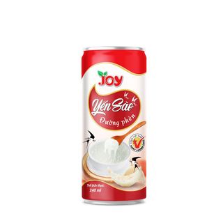 Thùng 30 Lon Nước Yến Sào Đường Phèn Đào JOY - Thơm Yến Sào - Đào Thanh Mát - Uống là mê ngay 250ml