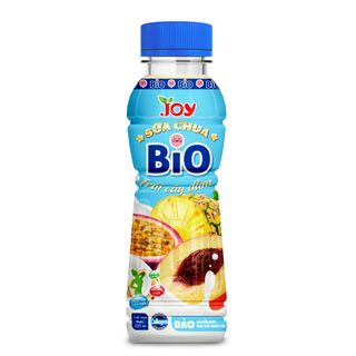 Thùng 24 chai Sữa Chua BIO Trái Cây Dằm Dâu Tây và hỗn hợp trái cây nhiệt đới kích thích vị khác
