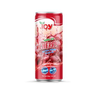 Thùng 24 Lon Nước Ép Cherry JOY Chua Chua Ngọt Ngọt Ngon Tái Tê cùng Collagen và Mầm Đậu Tươi Tắn Làn Da 325ml