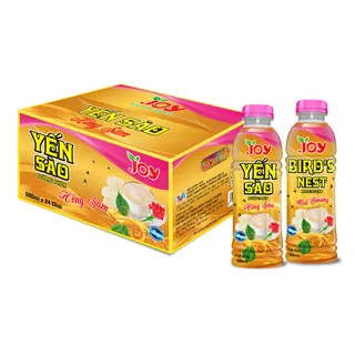 Thùng 24 Chai Nước Yến Sào Đường Phèn Hồng Sâm JOY Bổ Thận Tráng Dương 500ml