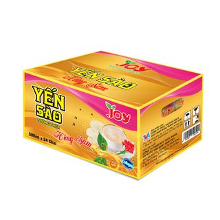 Thùng 24 Chai Nước Yến Sào Đường Phèn Hồng Sâm JOY Bổ Thận Tráng Dương 500ml