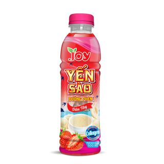 Thùng 24 Chai Nước Yến Sào Đường Phèn Dâu Tây JOY - Gấp Đôi Dưỡng Chất - Khỏe Người Sáng Da