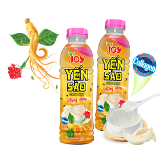 Thùng 24 Chai Nước Yến Sào Đường Phèn Hồng Sâm JOY Bổ Thận Tráng Dương 500ml