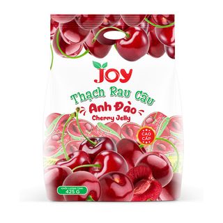Thùng 15 Túi Thạch Rau Câu Anh Đào JOY Vị Chua Chua Ngọt Ngọt Ngon Miệng (25cúp/túi)