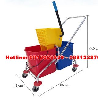 Xe đẩy vắt nước cây lau sàn 46 lít