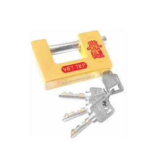 Ổ khoá việt tiệp cầu ngang thần tài 84 x 52 ống phi 10mm