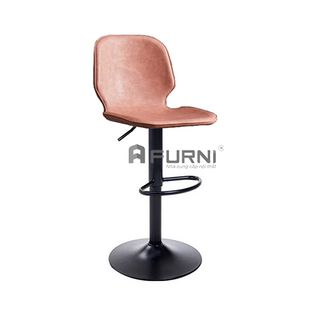 Ghế quầy bar tăng giảm nệm da chân sắt sơn đen CB2269-P giá rẻ hiện đại TpHCM