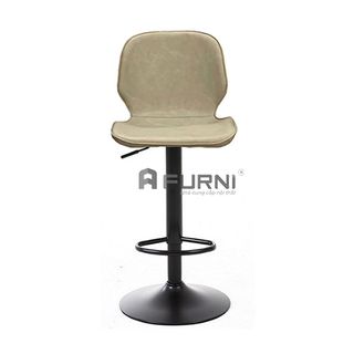 Ghế quầy bar tăng giảm nệm da chân sắt sơn đen CB2269-P giá rẻ hiện đại TpHCM