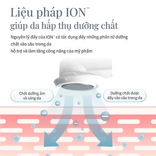 Máy chăm sóc da ION 40°C đa năng (làm sạch sâu/đẩy dưỡng chất/rung tần số cao/cấp nhiệt làm ấm da)