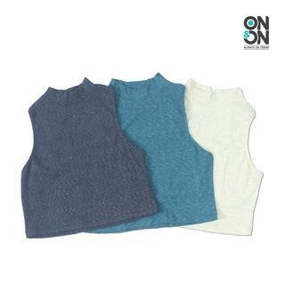 Áo Crotop Không Tay Cổ Tròn Dành Cho Nữ Chất Liệu Cotton Thấm Hút Mồ Hôi