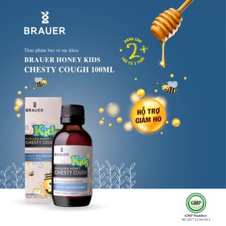 Brauer Chesty Cough Giảm Ho Có Đàm Dạng Lỏng ( 100 Ml ) Cho Bé Trên 2 Tuổi.