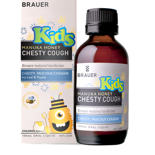 Brauer Chesty Cough Giảm Ho Có Đàm Dạng Lỏng ( 100 Ml ) Cho Bé Trên 2 Tuổi.