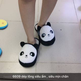 Dép lông hình gấu trúc