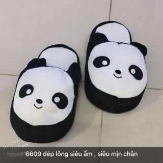 Dép lông hình gấu trúc