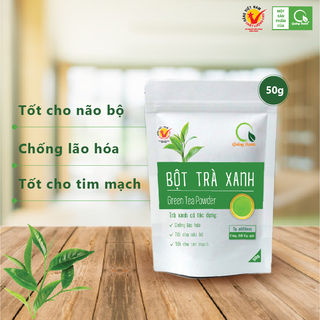 Bột Trà Xanh Quảng Thanh 50g tốt cho tim mạch, ngăn ngừa ung thư, phòng chống béo phì giá sỉ